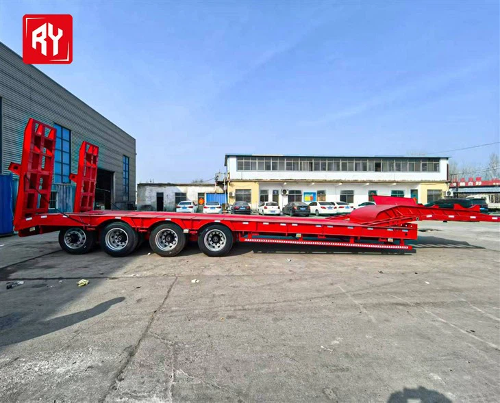 Low Bed Lowboy Equipment Truck Trailer high quality